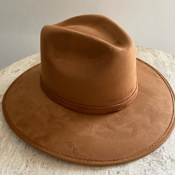 Lizette Suede Fedora Hat Camel main image 5